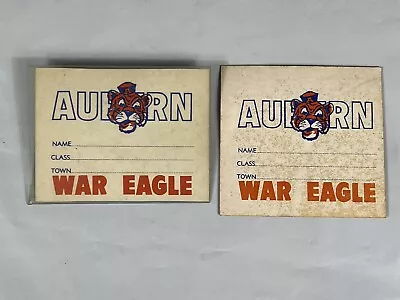 Vintage Auburn Tigers 1960’s 70’s Blank War Eagle Name Tags 3.25x3 War Eagle Tag • $19.99