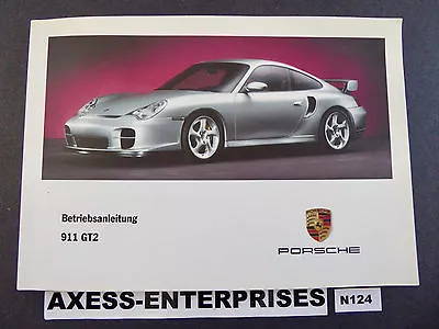 2002 Porsche 996 911 GT2 Bettriebsanleitung * GERMAN * Owners Manual Owner Book • $129.95