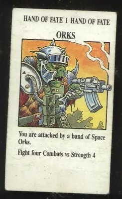 Orks Timescape Card Talisman 2nd Edition Games Workshop • £2