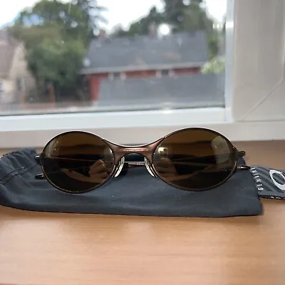 VERY Rare New Vintage Unisex Oakley E Wire 2.0 Bronze/Gold Iridium 05-651 • $299.99