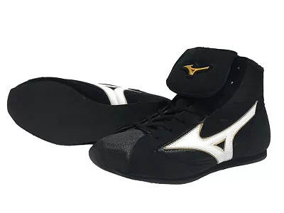 Mizuno Short Boxing Shoes 21GX2300BWG Black × Pearl White Line  26-29cm Japan • $598.38