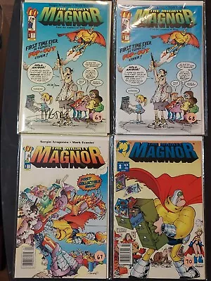 The Mighty Magnor Signed Malibu Comic Book Collection Lot 4 Comics 1 Signed NEW • $29.95