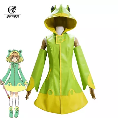 Cardcaptor Sakura Kinomoto Sakura Cosplay Costume Clear Card Waterproof Raincoat • $62.32