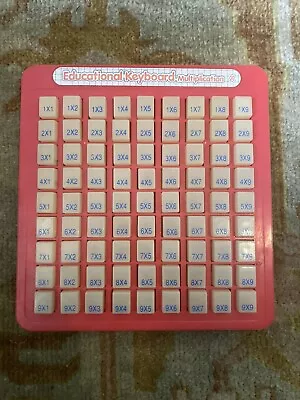 Educational Keyboard Multiplication X Press & See Home School Math Table • $10