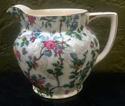 $49 • Buy Vintage Royal Tudor Barber Bros Lorna Doone Chintz Juice Pitcher