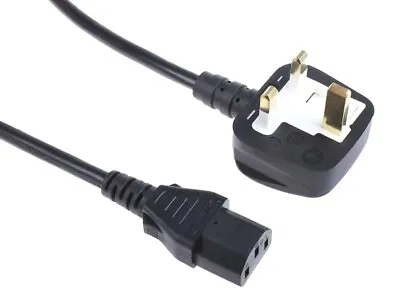 RS PRO IEC C13 Socket To BS 1363 UK Plug Kettle Power Cord 10m 909-2156 9092156 • £10