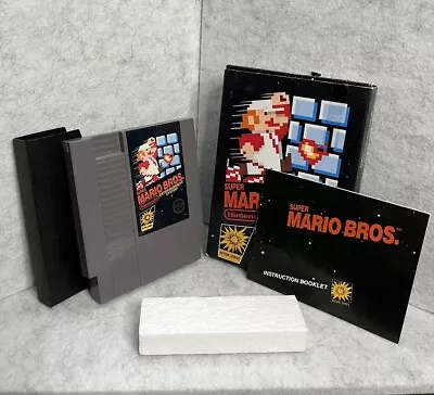 Super Mario Bros. 5 Screw Authentic Nintendo NES CIB Complete In Box 1985 Black • $399.99