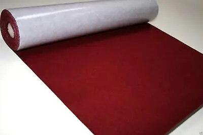 Self Adhesive Felt Baize Fabric Mini Rolls - WINE • £1.99