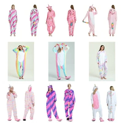 $29.99 • Buy Adult Kids Unicorn Animal Onesie Kigurumi Cosplay Party Book Week Dress Up