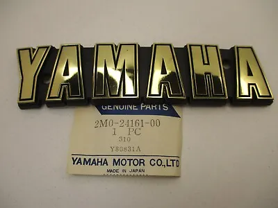 Vintage Yamaha XS650 NOS OEM Gas Fuel Tank Emblem  # 2M0-24161-00 XS 650 • $119.95