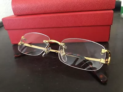$250 • Buy Cartier C Decor Eyeglasses Vintage Frames - New Old Set - Full Set Included