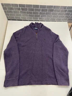 £29.99 • Buy Ralph Lauren Polo Quarter Zip Sweatshirt Jumper Mens Medium