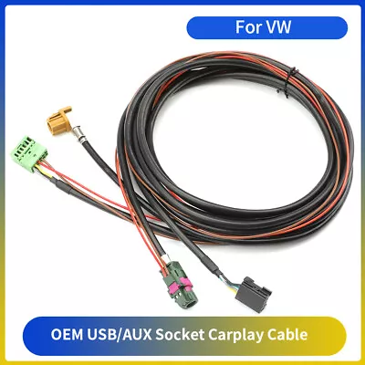 For VW 1.8m Carplay Module AUX USB Car Car Original Radio Connection Socket Cable • $30.87