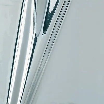 FABLON 1.5m CHROME POLISHED SILVER STICKY BACK PLASTIC SELF ADHESIVE VINYL FILM • £9.51