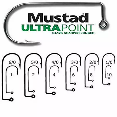 Mustad 32833np-bn Ultra Point2x Strong 90 Degree Jig-best Selling Hook On Planet • $11.95