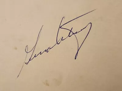 George Armstrong Toronto Maple Leafs VTG Signed Autographed 3x5 Index Card • $91.03