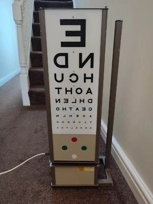 £150 • Buy Vintage Opticians Eye Test Chart Snellen Chart 