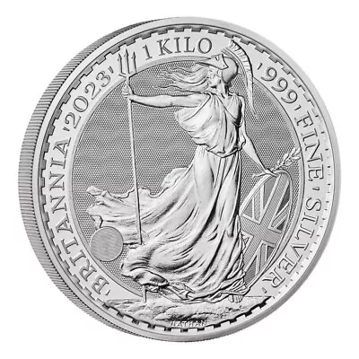 Britannia 2023 1 Kg Silver Bullion Coin - Queen Elizabeth II ( W/ Capsule) • $2949