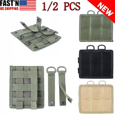 MOLLE Patch Cloth Hook&loop Panel For Tactical Vest Pouch Bag Converter Adapter • $8.89