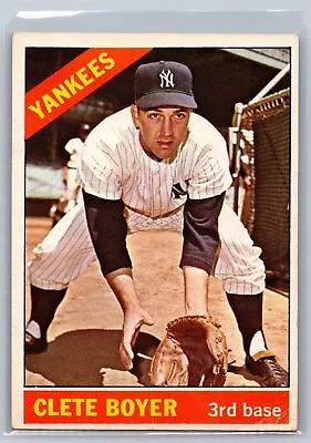 1966 Topps #9 Clete Boyer YANKEES • $2