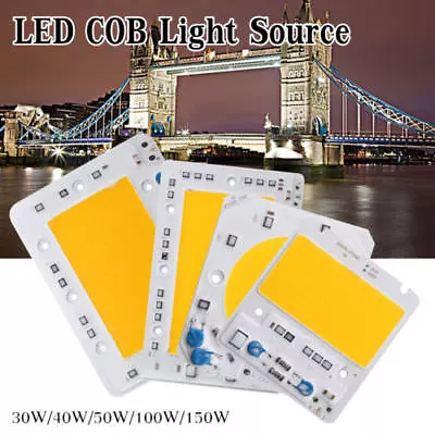 30W 50W 100W 150W LED Floodlight COB Chip 110V 220V Integrated Smart IC Driver • $3.01