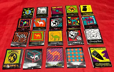 Vintage Camel Match Books Un-Struck 20 Full Packs In Lot Some Rare Ones Exc. • $10.99