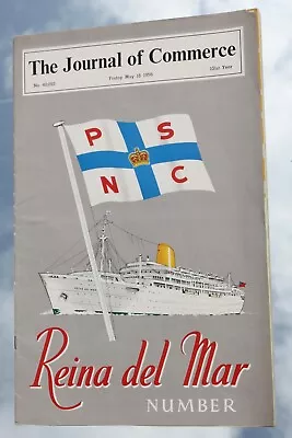Pacific Steam Navigation Journal Of Commerce 1956 Reina Del Mar Special Magazine • £75