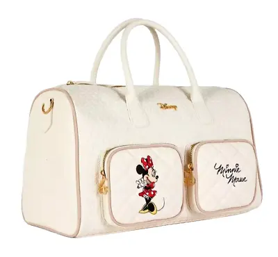 Disney Minnie Mouse Quilted  Bag  Holdall Weekender Travel Bag • £44.99