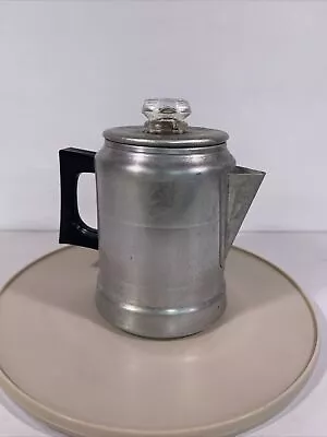 Vintage Comet 7 Cup Aluminum Percolator Stove Top Camping Coffee Pot 1950s • $26