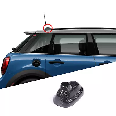 Real Carbon Fiber Roof Antenna Cover Trim For Mini Cooper R56 R56LCI 2007-2013 • $26.99