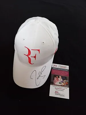 Roger Federer Signed Foundation White Tennis Hat With Red RF Logo  COA - JSA • $975.95