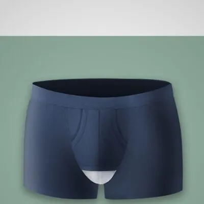 Man Open Hole Underwear Crotch Enhancing Boxers Elastic Prolong Time Lingerie • $8.99