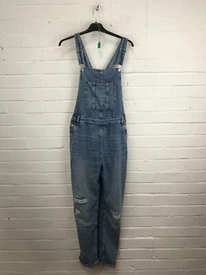 £7.21 • Buy M&S Girls Blue Denim Ripped Dungarees Size 13-14 Years #JG