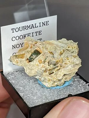 Tourmaline On Cookeite - Noyes Mountain Greenwood Maine • $16