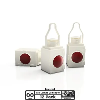 018 | Tail Lamps Older Style (12 Pack)- 00 Gauge • £5.99