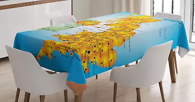 Map Tablecloth United Kingdom Country Borders • £15.99