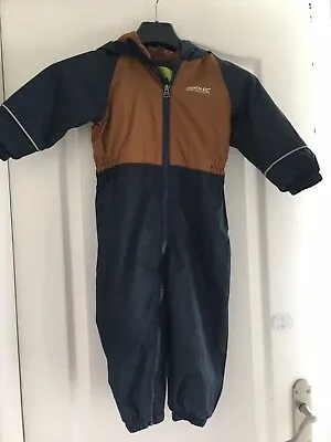 £5.99 • Buy Regatta Kids Blue Splosh III Waterproof Puddle Suit 18-24 Months (please Read)