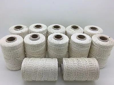 100% Cotton Heavy Duty White Threads For Leather Tent Canvas Flag Tent Repair UK • £5.99