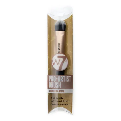 W7 Cosmetics Foundation Brush Pro Artist High Quality Soft Professional Finish • £3.24