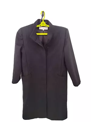 VTG Bert Newman Wool Coat Womens Size 8 Petite Full Length Lined Heavy Trench US • $59.98