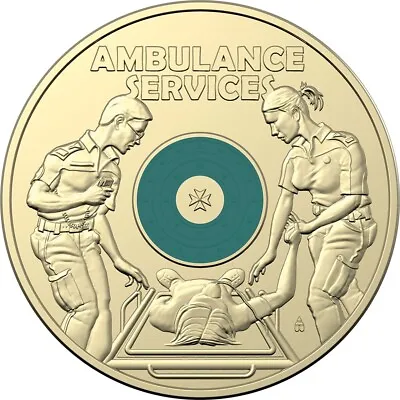 2021 $2 Ambulance Emergency Service Australian Coloured Two Dollar Coin CIRC • $5.91