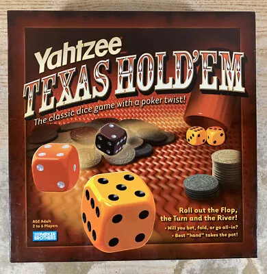 Complete Yahtzee Texas Hold Em Dice Game Poker Card Player Parker Brothers  • $10.99