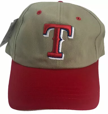 Texas Rangers MLB Vintage Logo Athletic Strapback Adjustable Men's Baseball Hat • $21.95