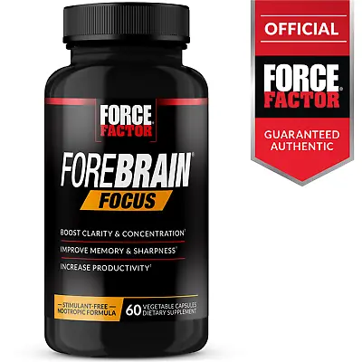 $19.99 • Buy Force Factor Forebrain Focus Brain Booster Supplement - Increase Productivity 