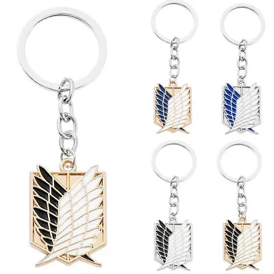Attack-on-Titan Wings Of Freedom Keychain Pendant Keyring Charm Hanging Decor • $10.56