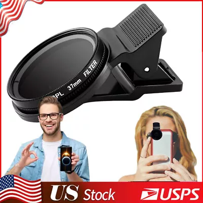 US Universal Solar Eclipse Camera Lens Filter With Clip For Smartphone Enhancing • $11.55