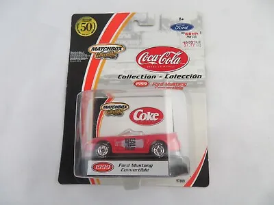 Matchbox Collectibles Coca Cola 1999 Ford Mustang Convertible With Real Riders • $9.71