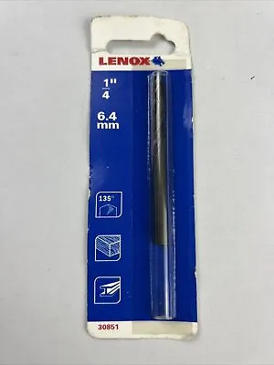 Lenox 1779810 Carbon Steel Pilot Drill Bit 1/4 X 3” For Hole Saw Arbors 30851 • $10.98