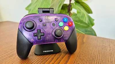 Nintendo Switch Pro Wireless Controller 🔥 Custom Shell Atomic Purple & Black 🔥 • $149.95