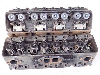 OEM GM 3890462 Cylinder Heads Small Block Chevy Camel Hump 1966- 1967 Hi Perf • $695